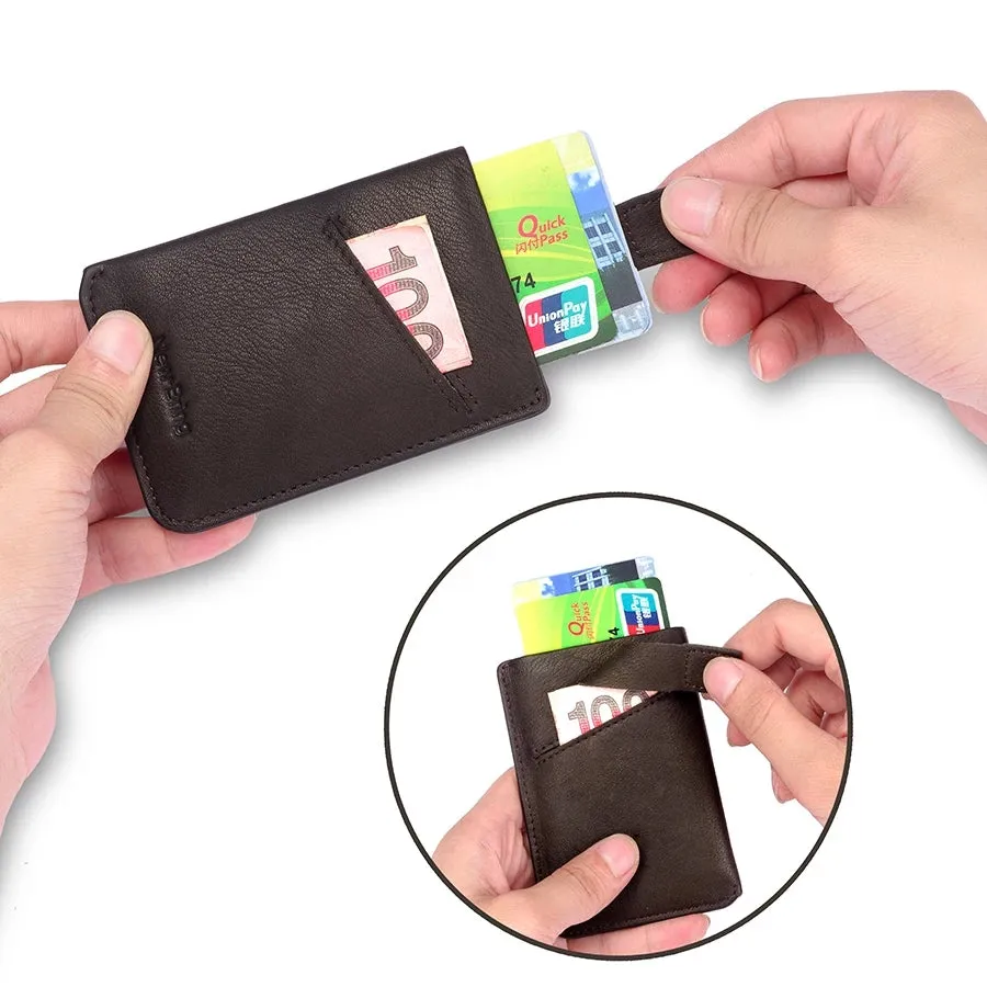 NewBring Slim Business PU Leather Wallet Card Holder