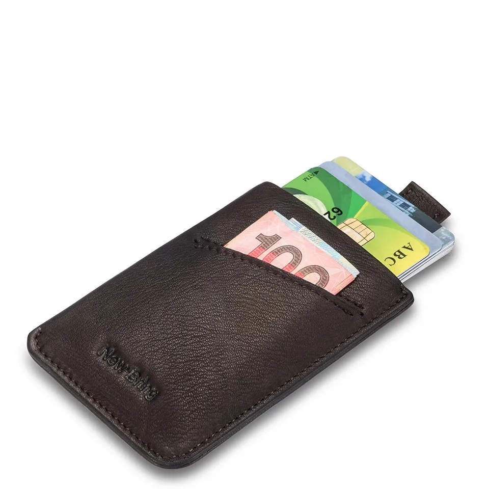 NewBring Slim Business PU Leather Wallet Card Holder