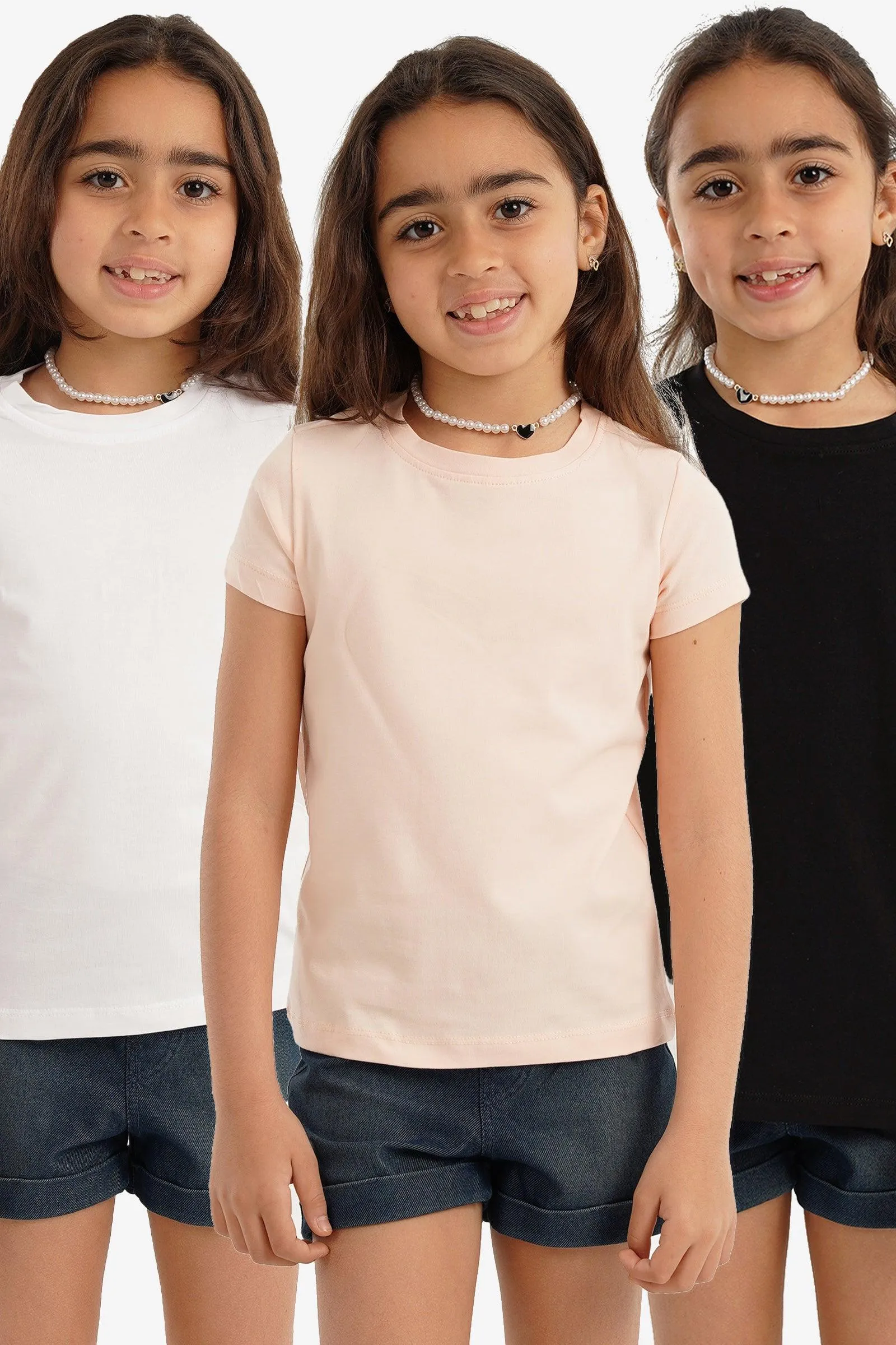 Pack of 3 Girly Short Sleeves Top