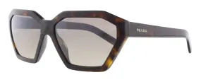 Prada 0PR 03VS 2AU4P0 Havana  Irregular Rectangle Sunglasses
