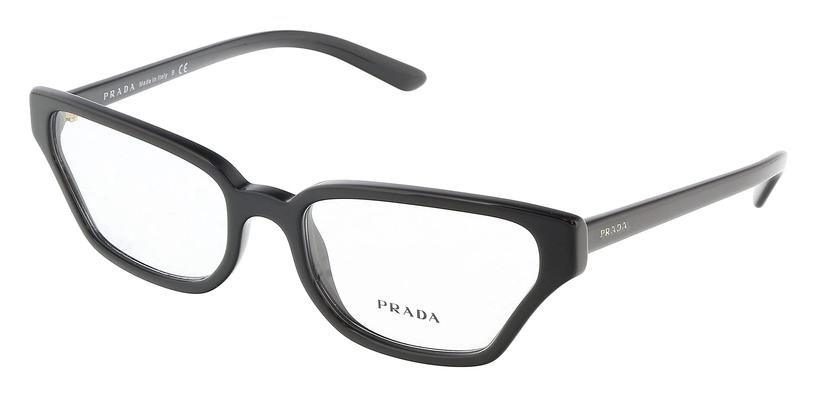 Prada 0PR 04XV 1AB1O154 Irregular Full Rim Black Eyeglasses
