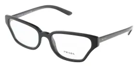 Prada 0PR 04XV 1AB1O154 Irregular Full Rim Black Eyeglasses
