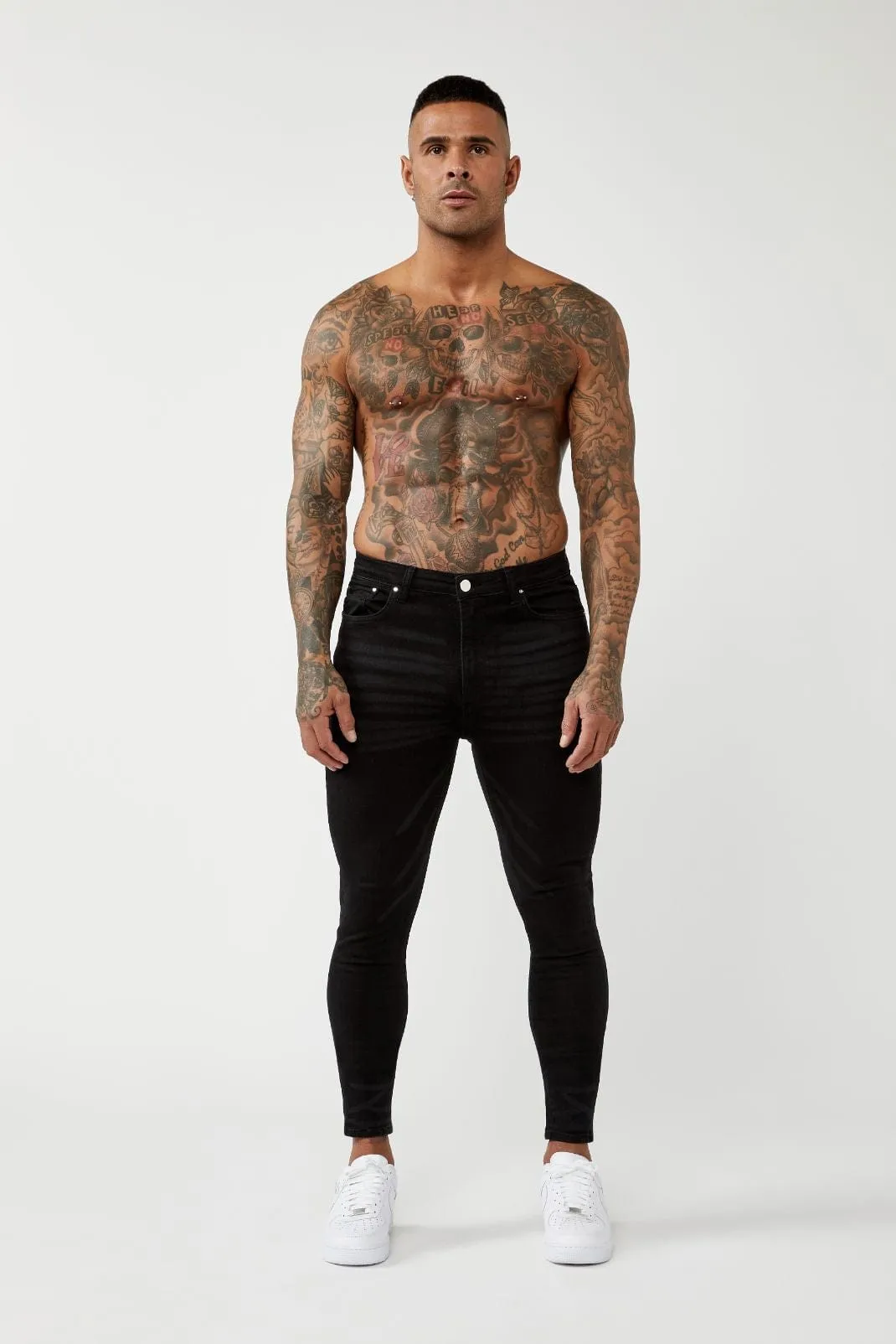 PREMIUM SKINNY FIT JEANS - BLACK WASH