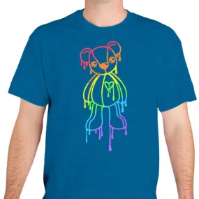 RAINBOW GRAFFITI BEAR Adult Tee