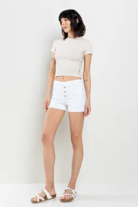 Retro 90's Shorts - White