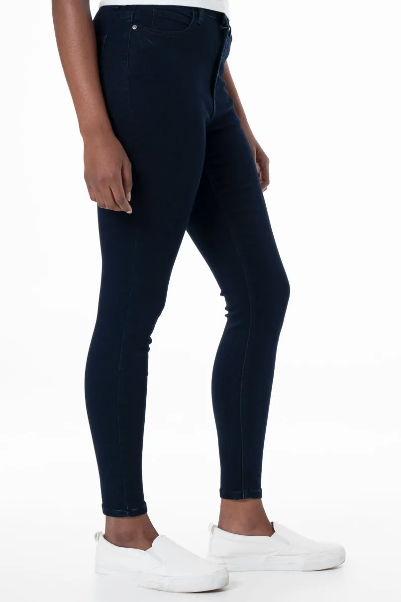 Rf09 Hi-Waisted Skinny Jeans _ 148251 _ Dark Wash