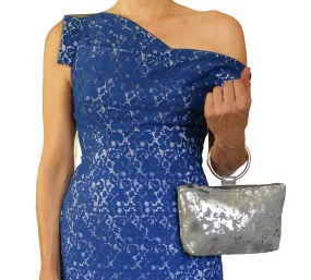 Ring Wristlet - Grey Metallic Splash