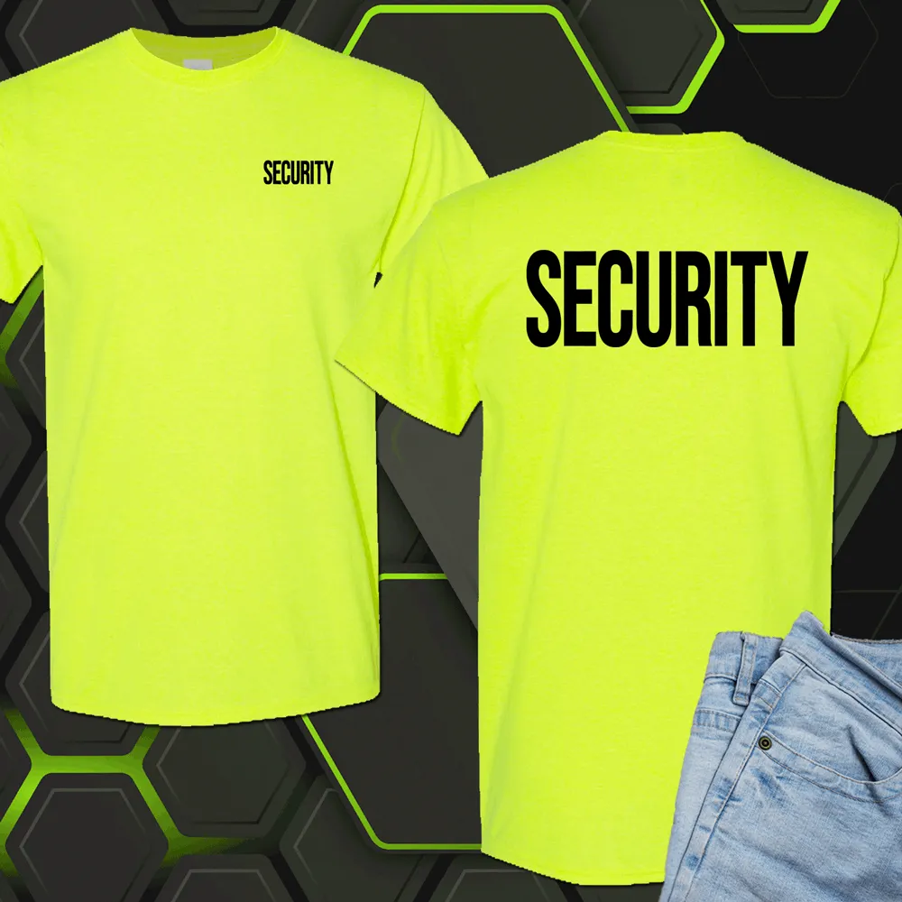 Safety Color Security Shirts, Security T Shirts