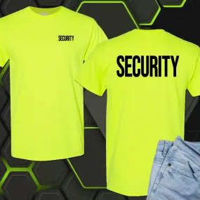 Safety Color Security Shirts, Security T Shirts