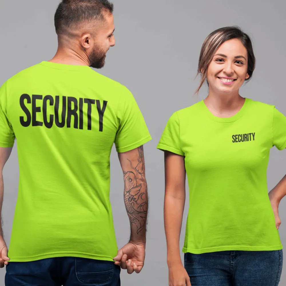 Safety Color Security Shirts, Security T Shirts