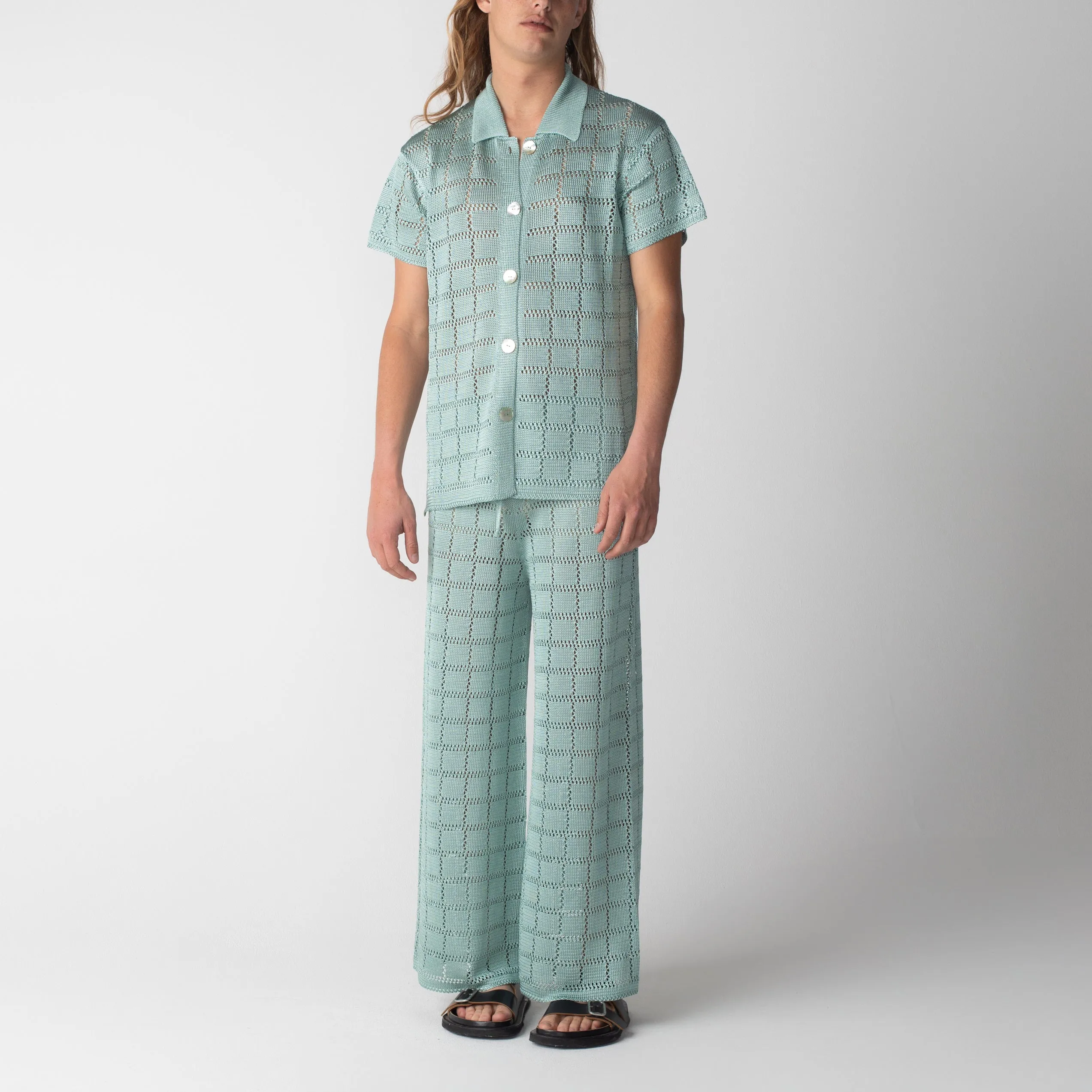 Short Sleeve Patchwork Shirt