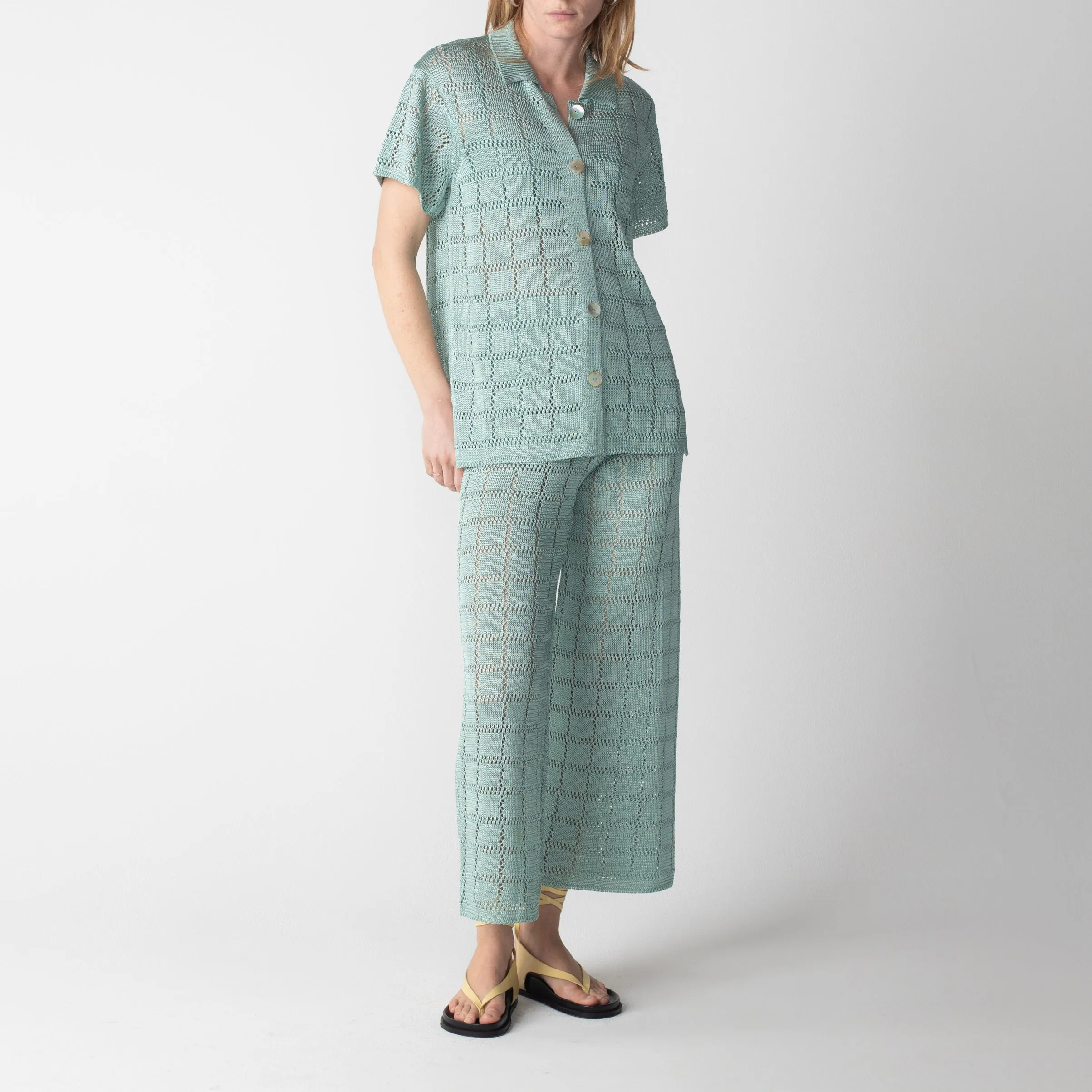 Short Sleeve Patchwork Shirt
