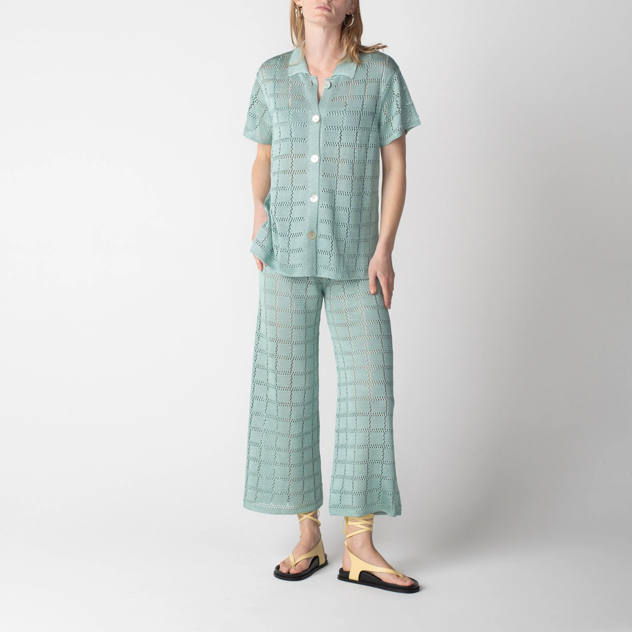 Short Sleeve Patchwork Shirt