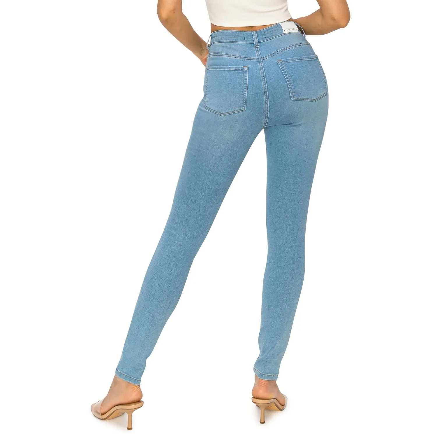 Soft Stretchy High Rise The Everyday Skinny Jeans - Light Wash