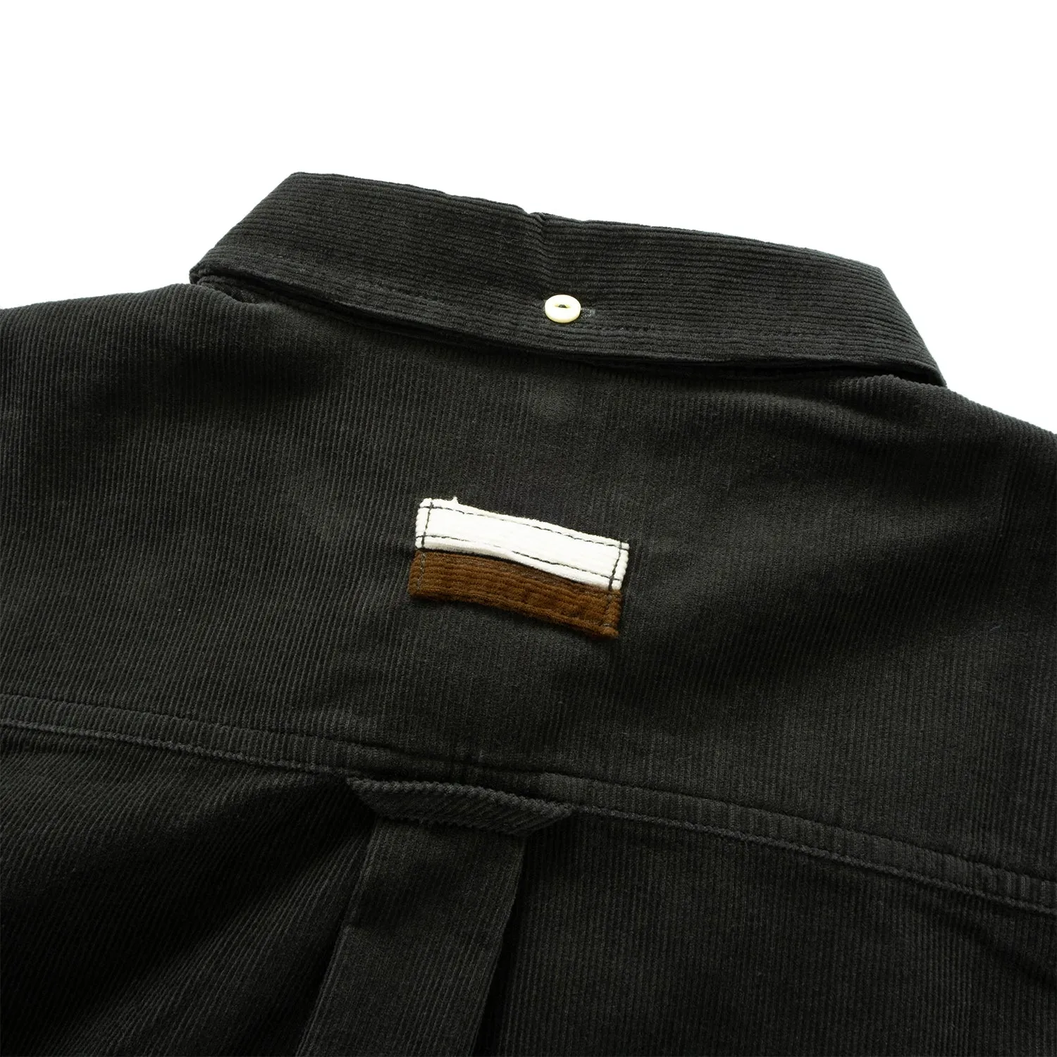 (ST409) Corduroy Patchwork Shirt