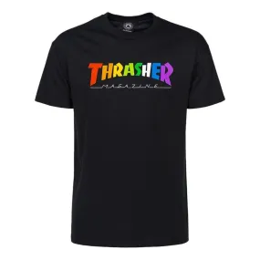 Thrasher T-Shirt Rainbow Mag black