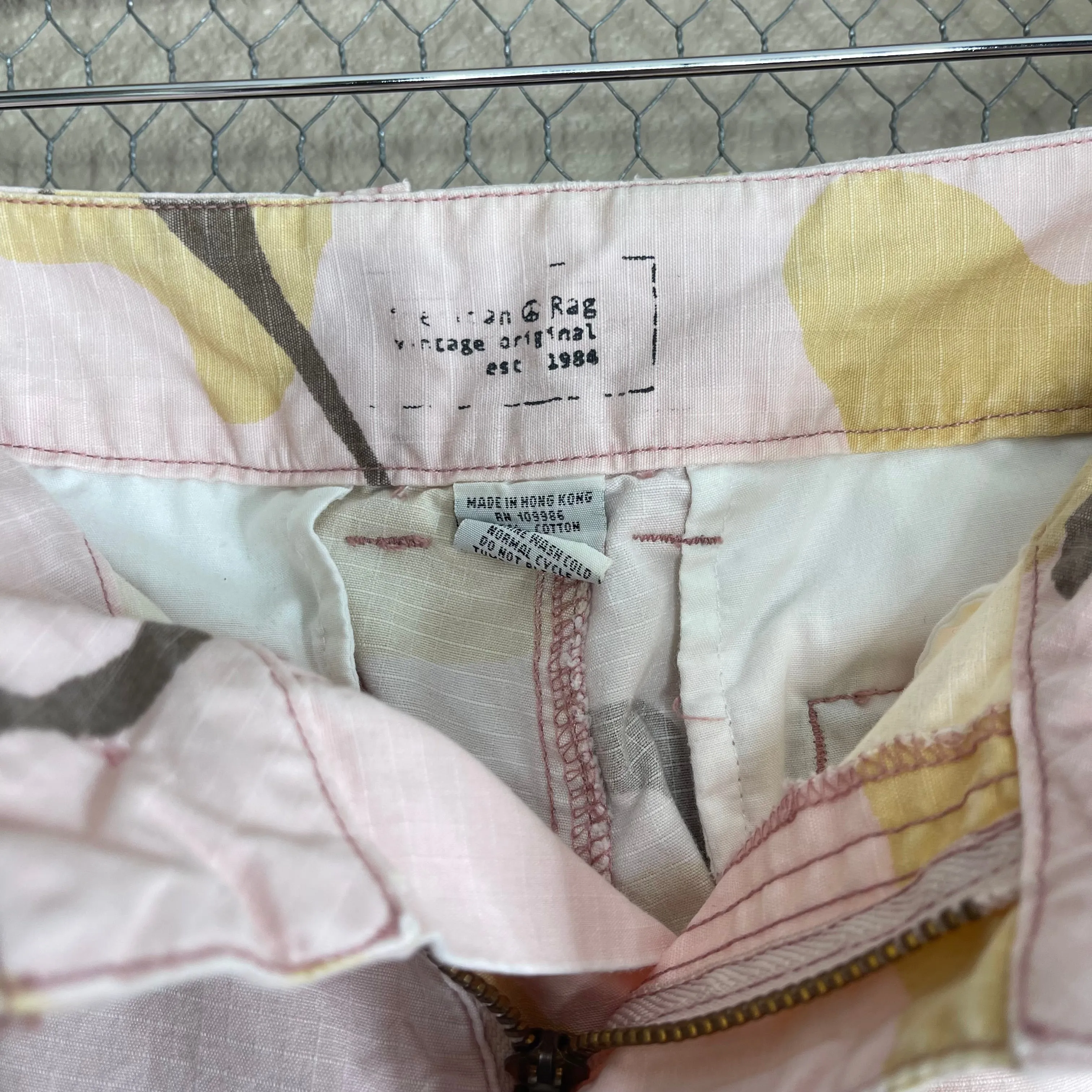 THRIFTED AMERICAN RAG PINK CAMOUFLAGE CARGO PANTS