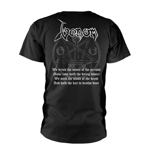 Venom "Black Metal - White Print" T shirt