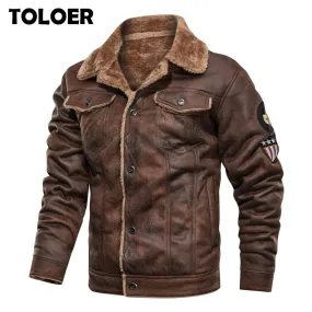 Winter Fur Flying Suit Motorcycle Jacket