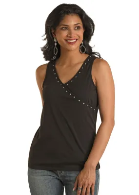 Women's Panhandle Studded Surplice Tank Top